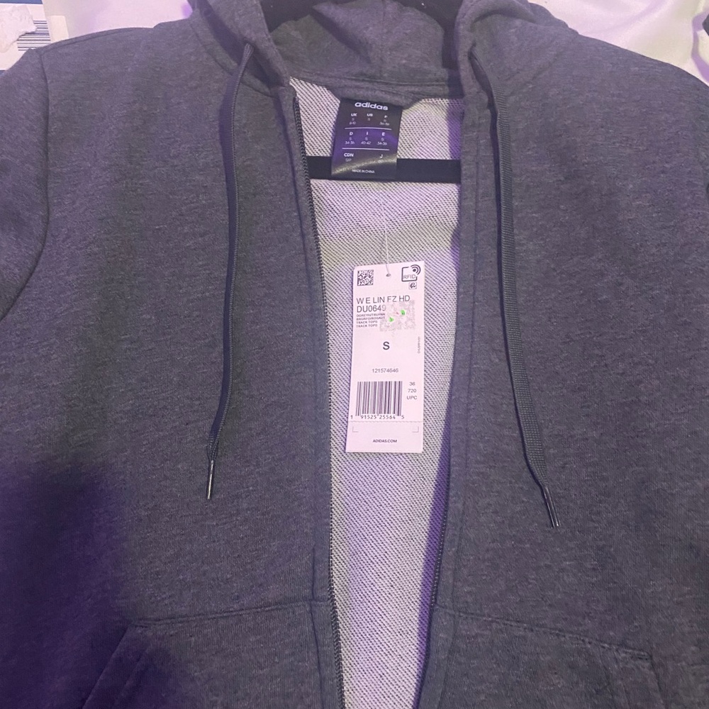 grey adidas jacket